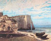 The Cliffs at Etretat - 古斯塔夫·库尔贝